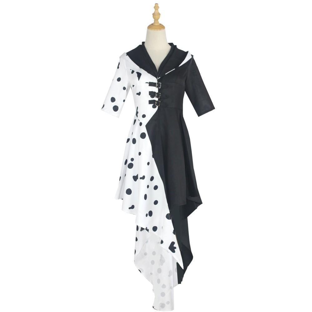 Evil Madame Costume Cruella De Vil cosplay dress 101 Dalmatians - Pajamasbuy