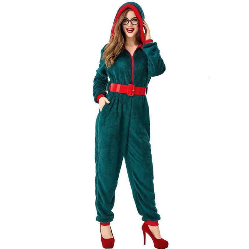 BuyFamily Matching Tree Onesies Green Hooded One - Piece Pajamas Now Cheaper With 3 - 5 Days Ship - PajamasBuy