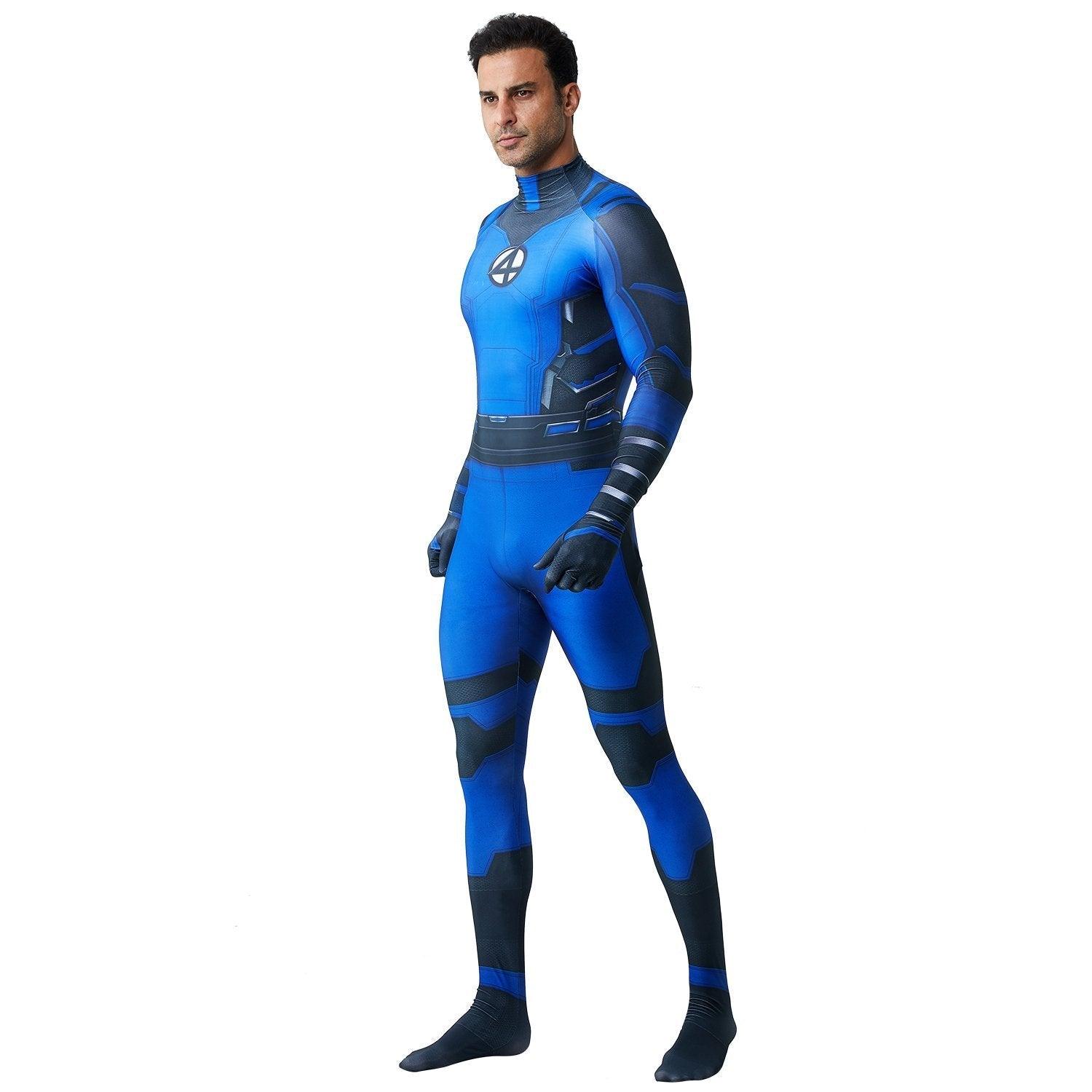 Fantastic Four Mr. Fantastic Reed Richards Cosplay Zentai Costume Suit for Adults and Kids - Pajamasbuy