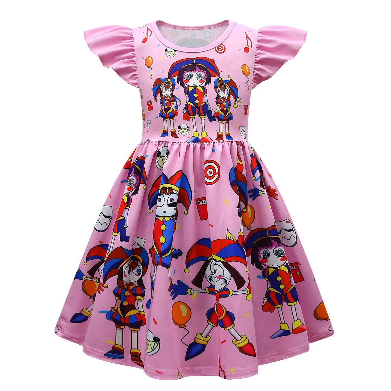 BuyFlying Sleeve Dress The Amazing Digital Circus costumes Printing Girls' For Kids Now Cheaper With 3 - 5 Days Ship - PajamasBuy