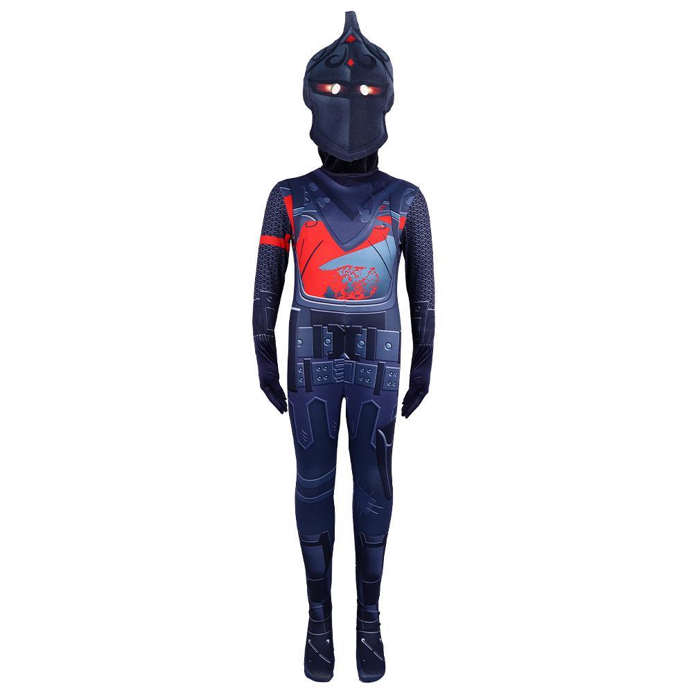 Fortnite Boy Black Knight Costume Jumpsuit for Kids - Pajamasbuy