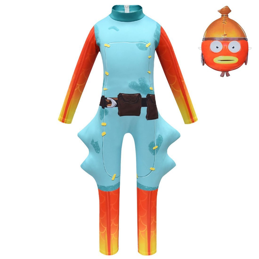 BuyFortnite Cosplay Costumes Halloween Fish Jumpsuit Dress Up Now Cheaper With 3 - 5 Days Ship - PajamasBuy