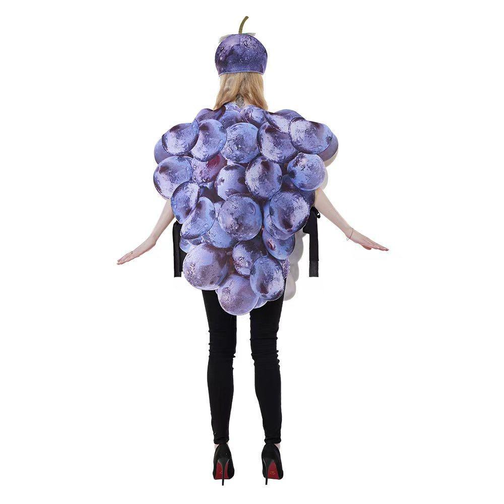 Fruit Grape Dress Cosplay Costume Halloween Carnival Party Disguise Suit - Pajamasbuy