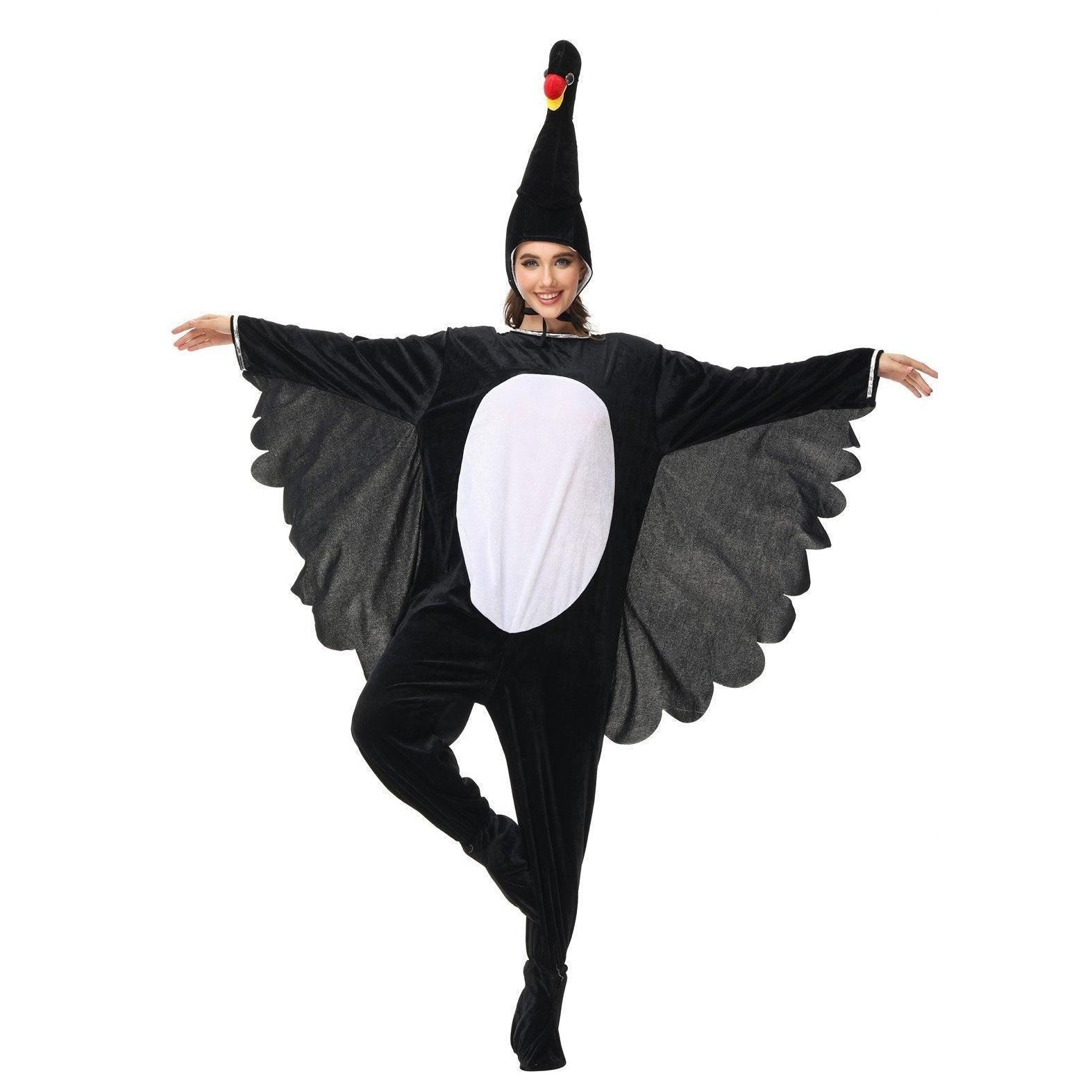 Funny Swan and Parrot Animal Kigurumi Onesies Cosplay Costume Jumpsuit - Pajamasbuy