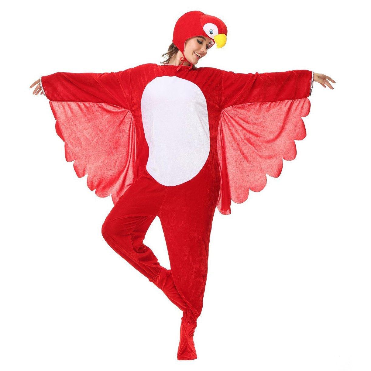 Funny Swan and Parrot Animal Kigurumi Onesies Cosplay Costume Jumpsuit - Pajamasbuy