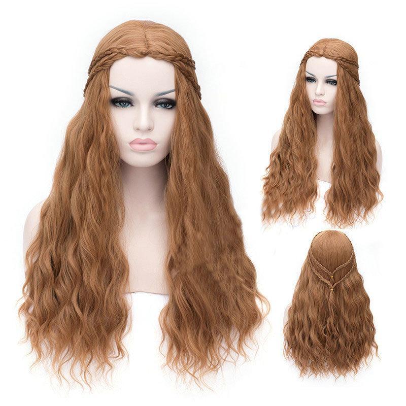 BuyGame of Thrones Cersei Lannister Gold Long Curly Hair Cosplay Wig Now Cheaper With 3 - 5 Days Ship - PajamasBuy