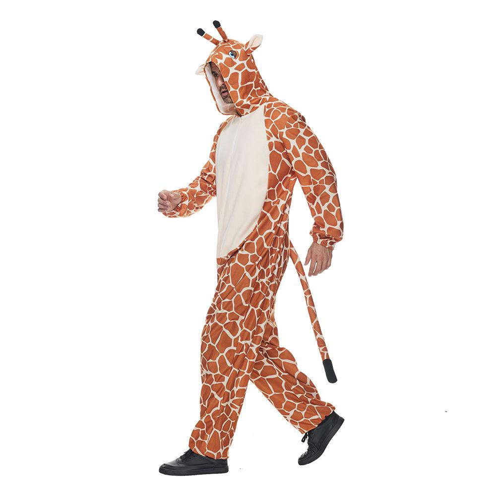 BuyGiraffe Animal Kigurumi Onesie Party Performance Costume for Adults Now Cheaper With 3 - 5 Days Ship - PajamasBuy