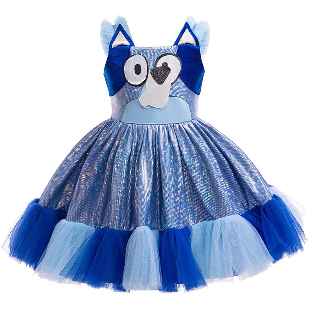 BuyGirls' Bluey Princess Dress Cartoon Print Cosplay Tutu for Kids Now Cheaper With 3 - 5 Days Ship - PajamasBuy