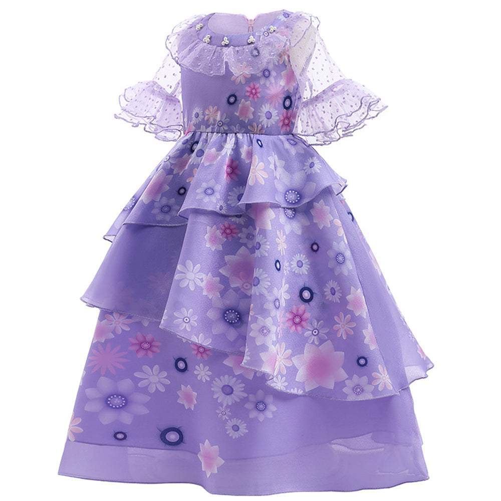 BuyGirls Encanto Isabela Costume Cartoon Princess Dress Fancy Party Outfits Now Cheaper With 3 - 5 Days Ship - PajamasBuy