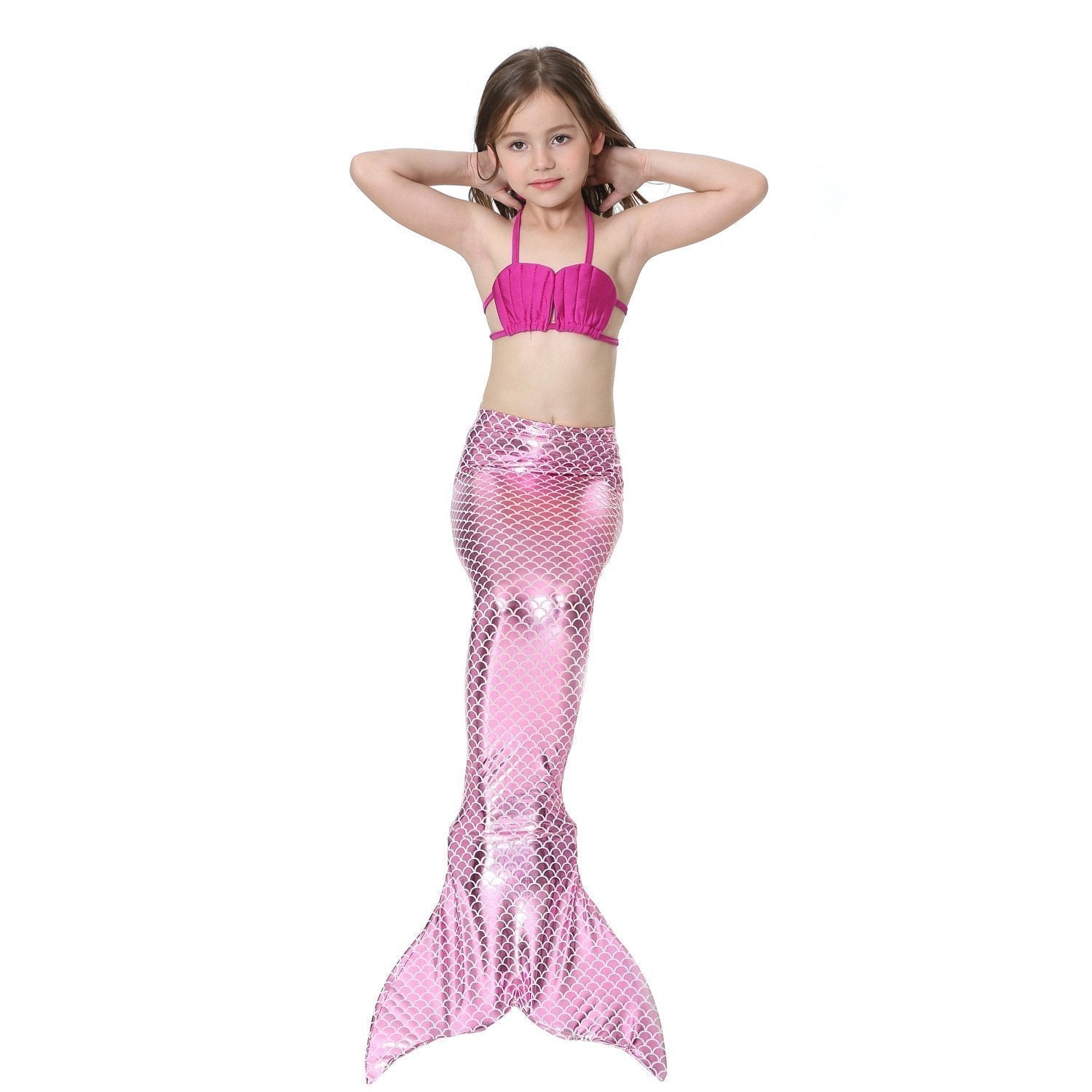 BuyGirls Kids Mermaid Tail Swimwear Bikini Set Swimsuit Swimming Costume Now Cheaper With 3 - 5 Days Ship - PajamasBuy