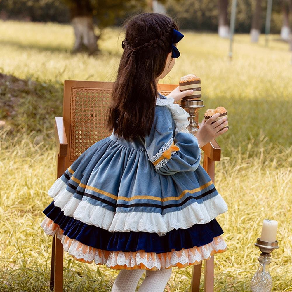 BuyGirls Lolita Dres Children's Princess Dresses Velvet Tutu Skirts Costumes Party Now Cheaper With 3 - 5 Days Ship - PajamasBuy