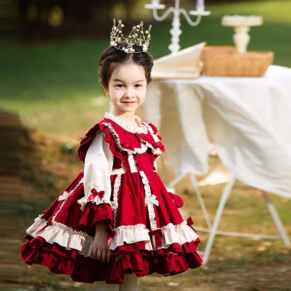 BuyGirls Lolita Princess Dress Children's Exquisite Banquet Dress Costumes Party Now Cheaper With 3 - 5 Days Ship - PajamasBuy