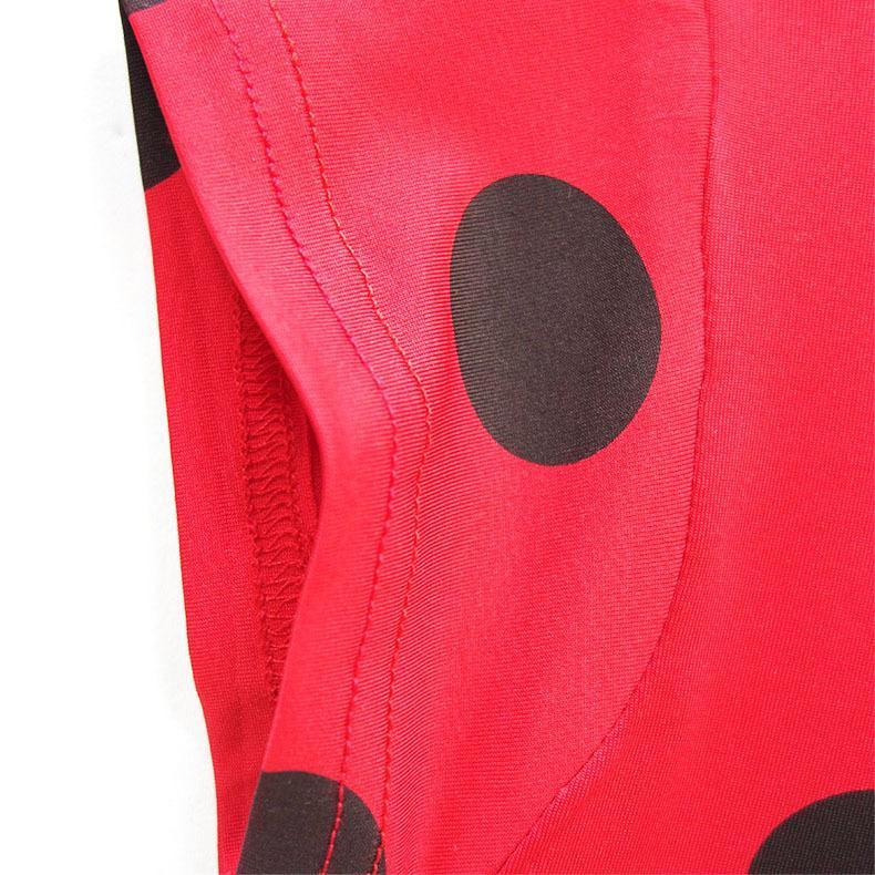 BuyGirls Ruffled short sleeve bow Red Black Dot Miraculous Ladybug Dress Kids Cosplay Ladybug Costume Party Costume Now Cheaper With 3 - 5 Days Ship - PajamasBuy