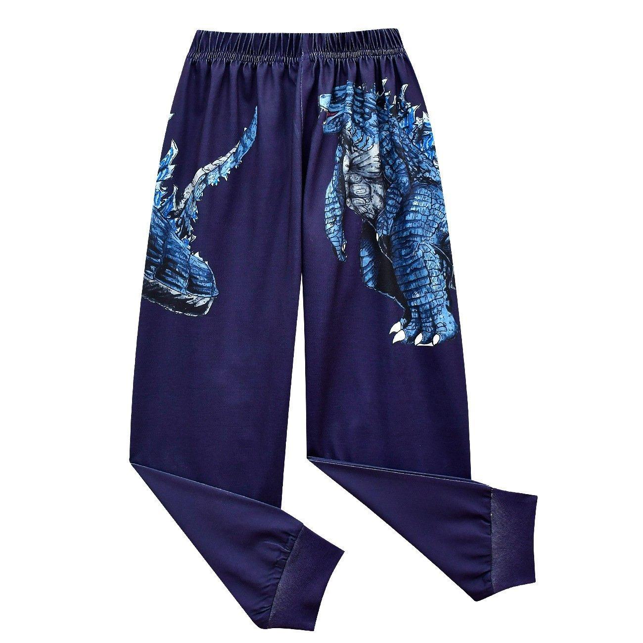 Godzilla Vs Kong Printed Two - piece Boy Long - sleeved Trousers Pajamas - Pajamasbuy