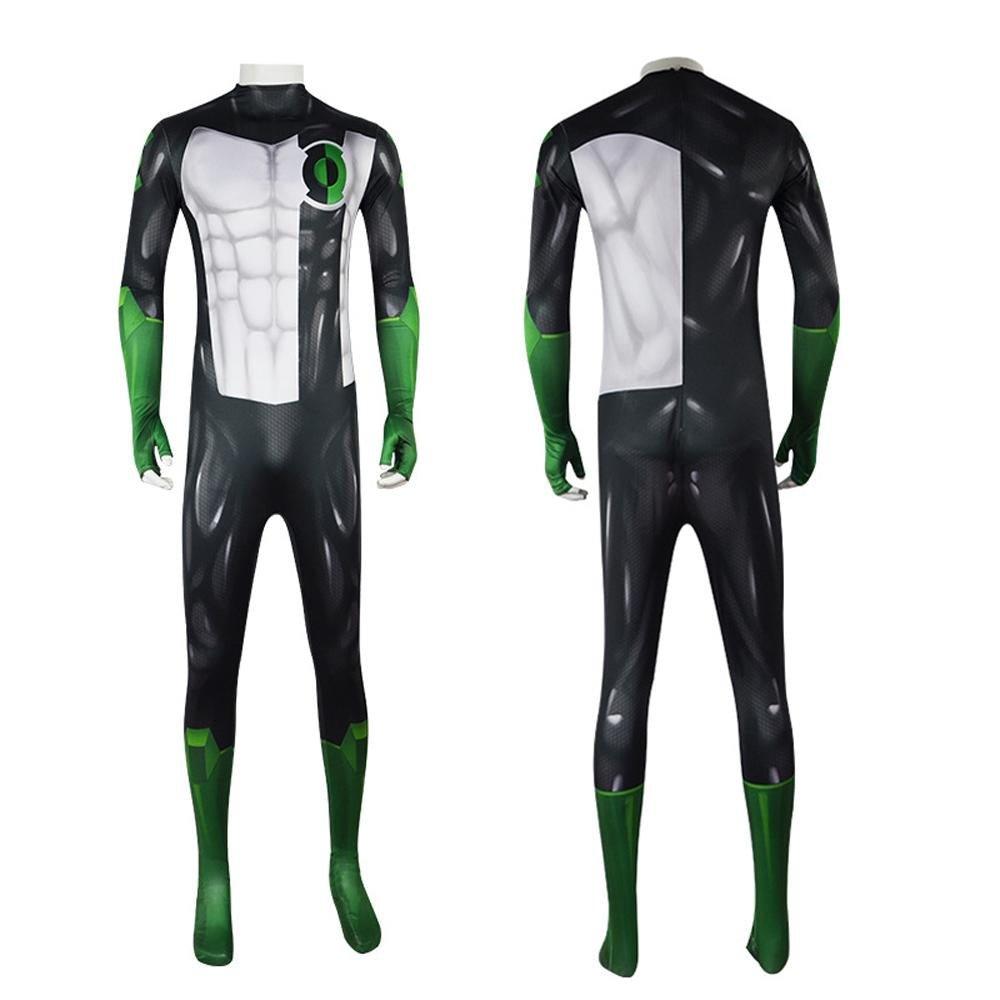 Green Lantern Movie Kyle Rayner Adult Zentai Jumpsuit Cosplay Costume Carnival - Pajamasbuy