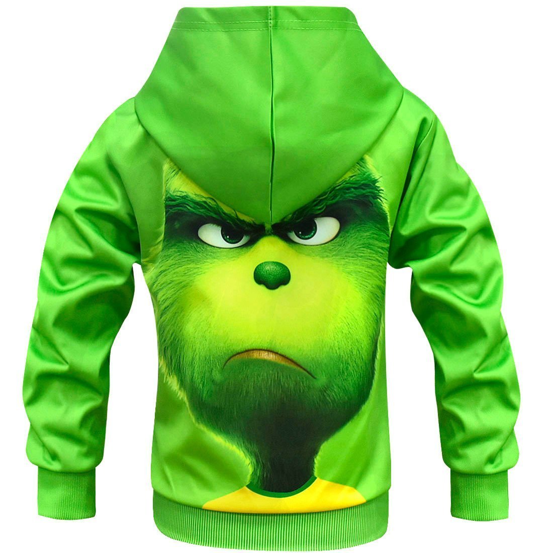 BuyGreen Monster Grinch Kids Boys Mask Hooded Sweatshirt Set Now Cheaper With 3 - 5 Days Ship - PajamasBuy