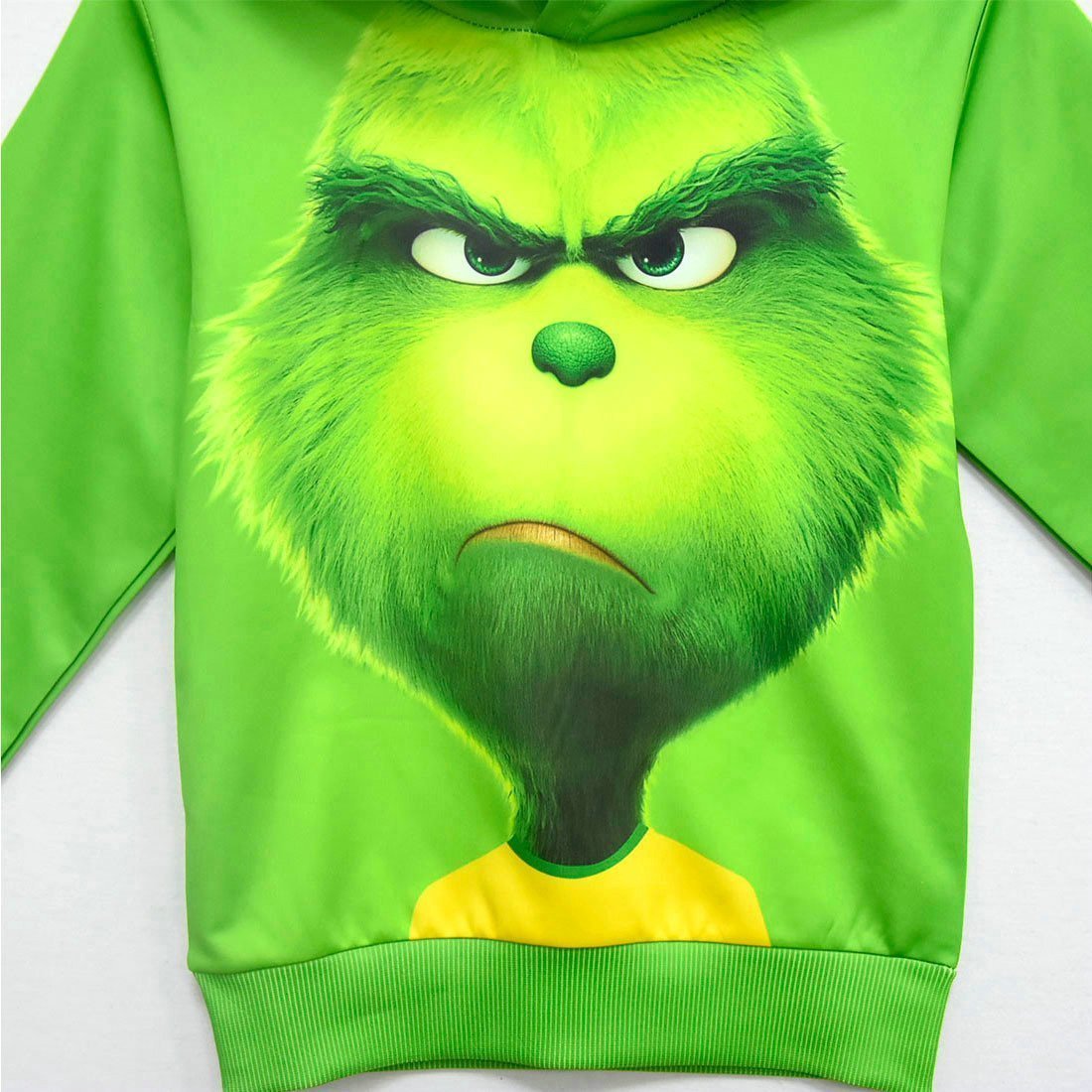 BuyGreen Monster Grinch Kids Boys Mask Hooded Sweatshirt Set Now Cheaper With 3 - 5 Days Ship - PajamasBuy