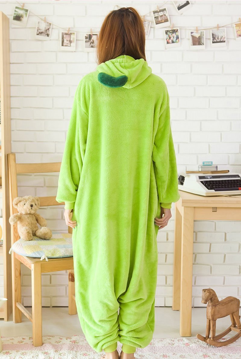 BuyGreen Sweet Pea Onesies Hoodie Costume Kigurumi Pajamas Now Cheaper With 3 - 5 Days Ship - PajamasBuy