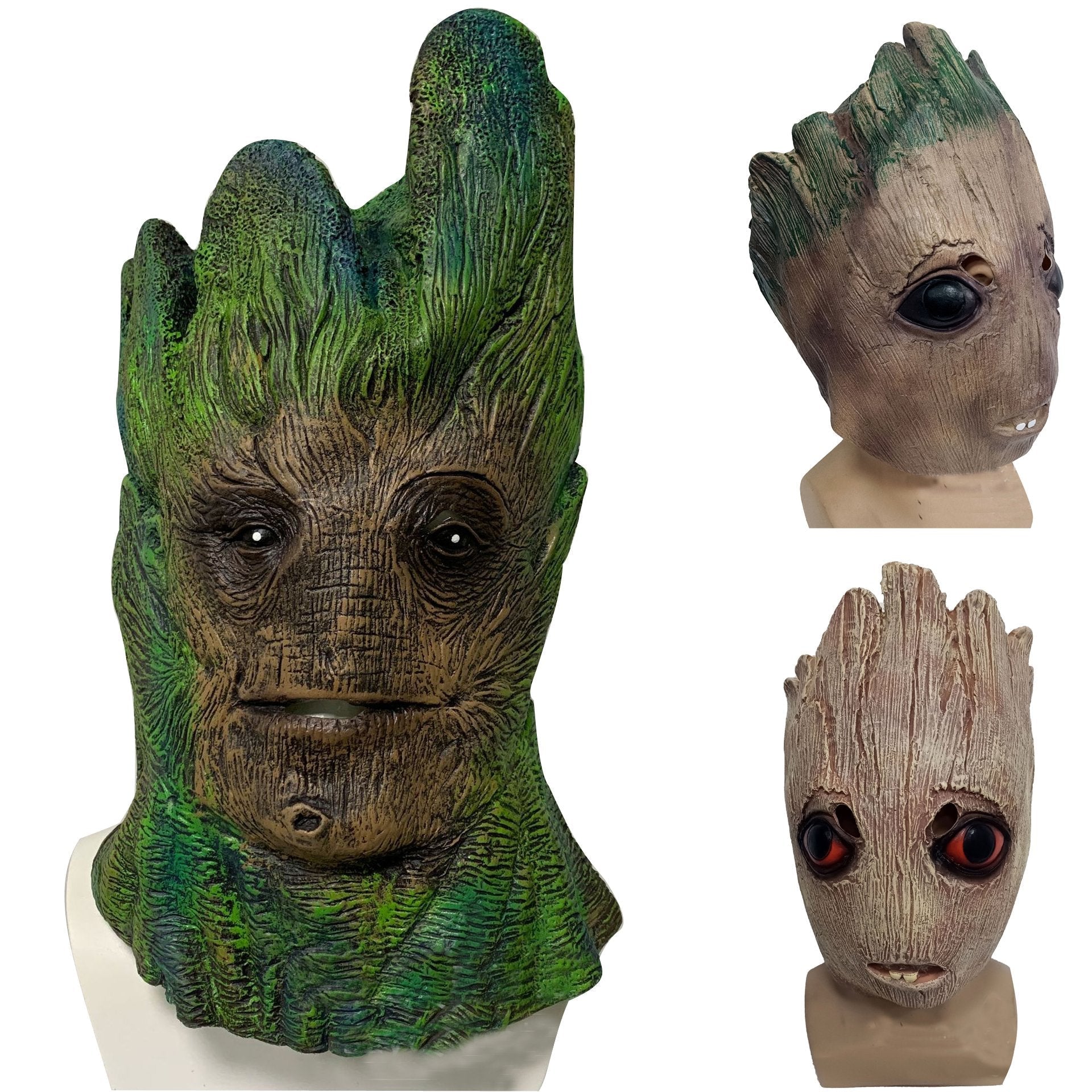 BuyGuardians of the Galaxy Groot Mask latex Halloween Now Cheaper With 3 - 5 Days Ship - PajamasBuy