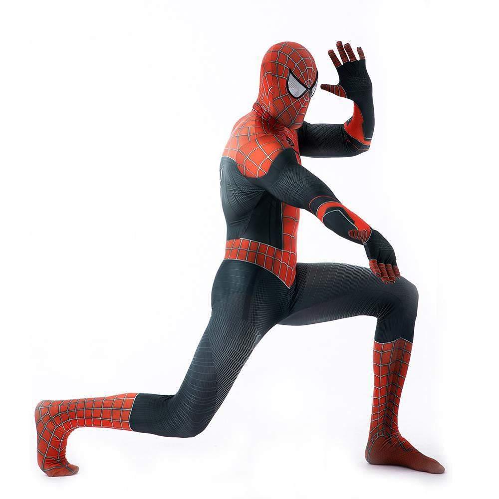 Halloween Cosplay Peter B Parker Spiderman Jumpsuit Superhero Tights Costume Suit Zentai For Adult Kids - Pajamasbuy