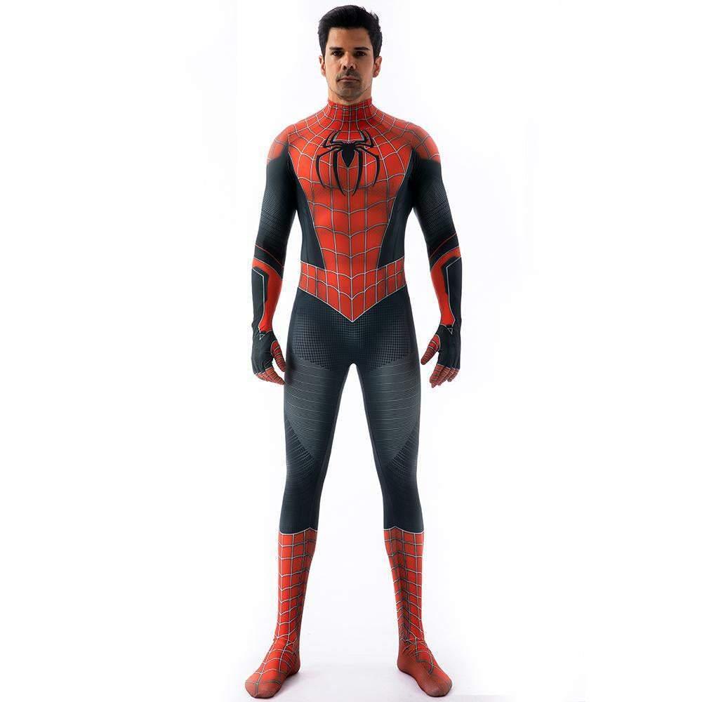 Halloween Cosplay Peter B Parker Spiderman Jumpsuit Superhero Tights Costume Suit Zentai For Adult Kids - Pajamasbuy