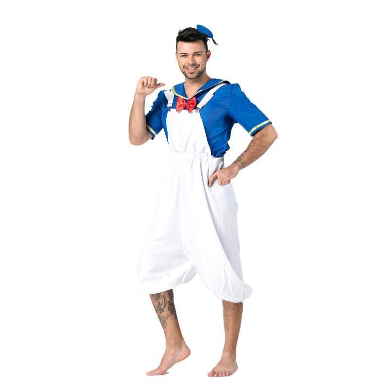 BuyHalloween Sailor Suit Donald Duck Matching Family Cosplay Costume Now Cheaper With 3 - 5 Days Ship - PajamasBuy