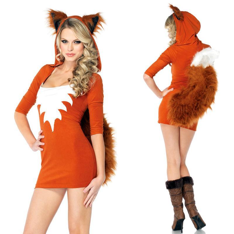 BuyHalloween Sexy Fox Girl Cosplay Costume Now Cheaper With 3 - 5 Days Ship - PajamasBuy