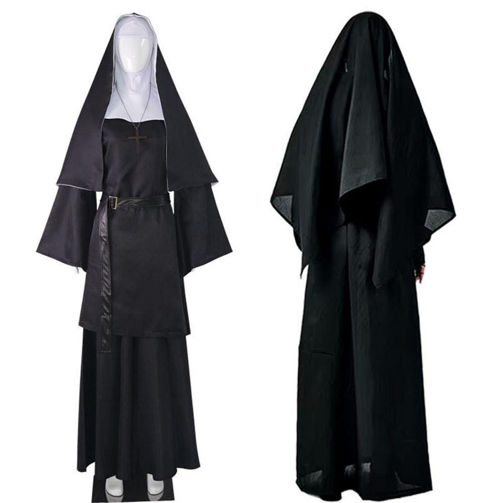 BuyHalloween The Nun ghost nun cosplay priest costume costumes Now Cheaper With 3 - 5 Days Ship - PajamasBuy