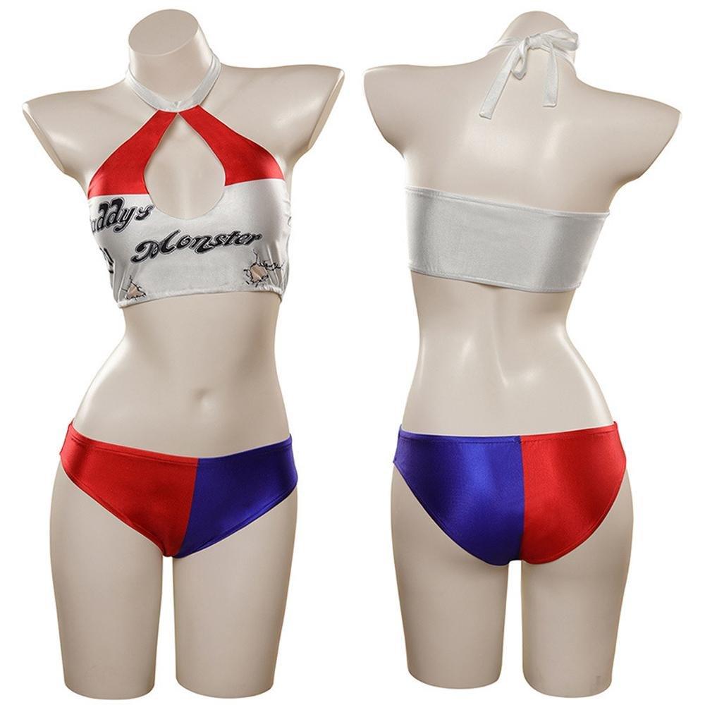 Harleen Quinzel Harley Quinn Cosplay Costume Swimsuit Outfits - Pajamasbuy