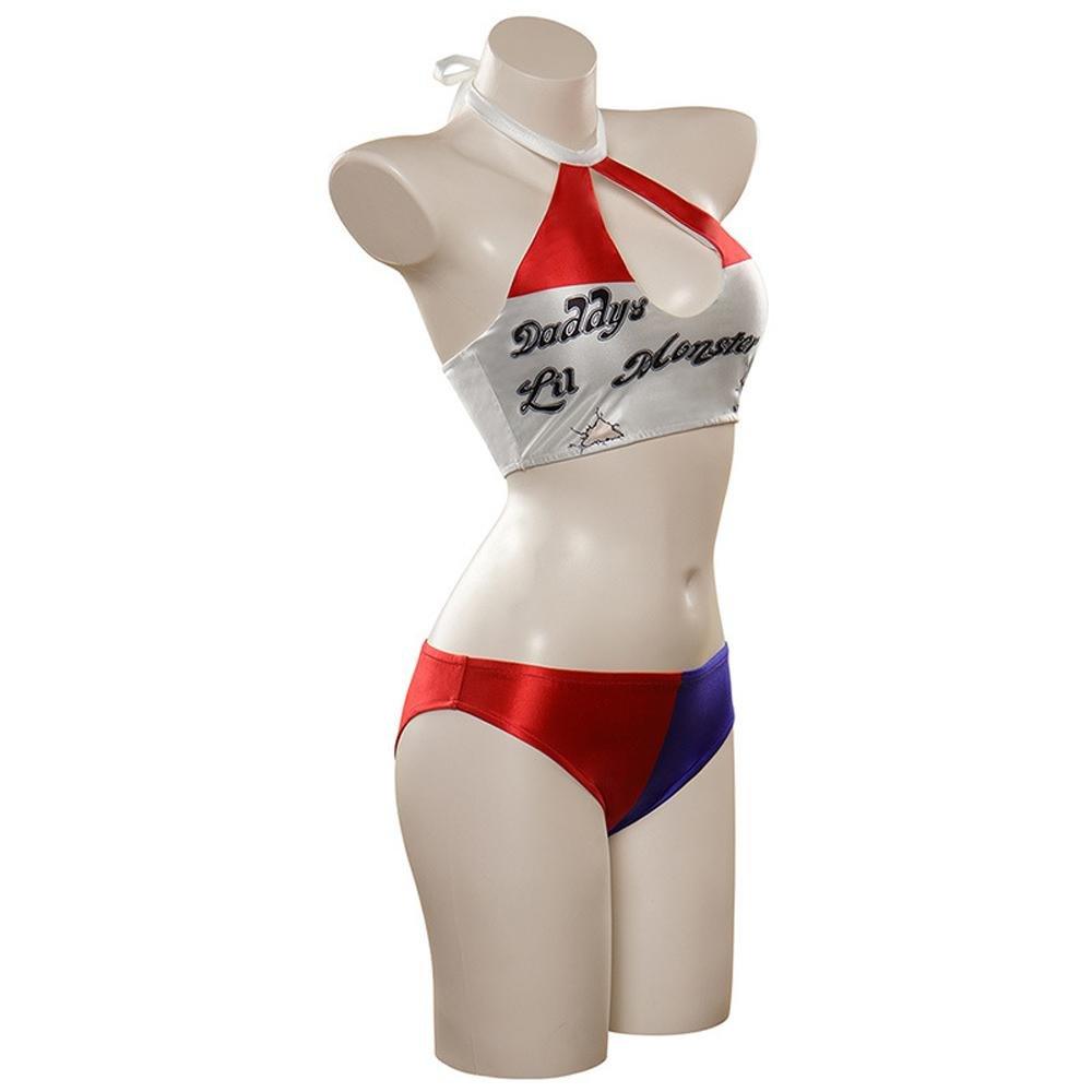 Harleen Quinzel Harley Quinn Cosplay Costume Swimsuit Outfits - Pajamasbuy