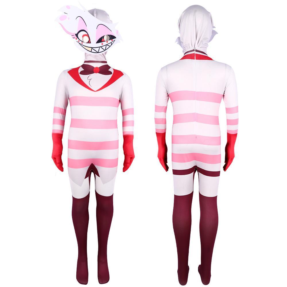 Hazbin Hotel Angel Dust AD Jumpsuit Adult Kids Cosplay Costume Carnival - Pajamasbuy