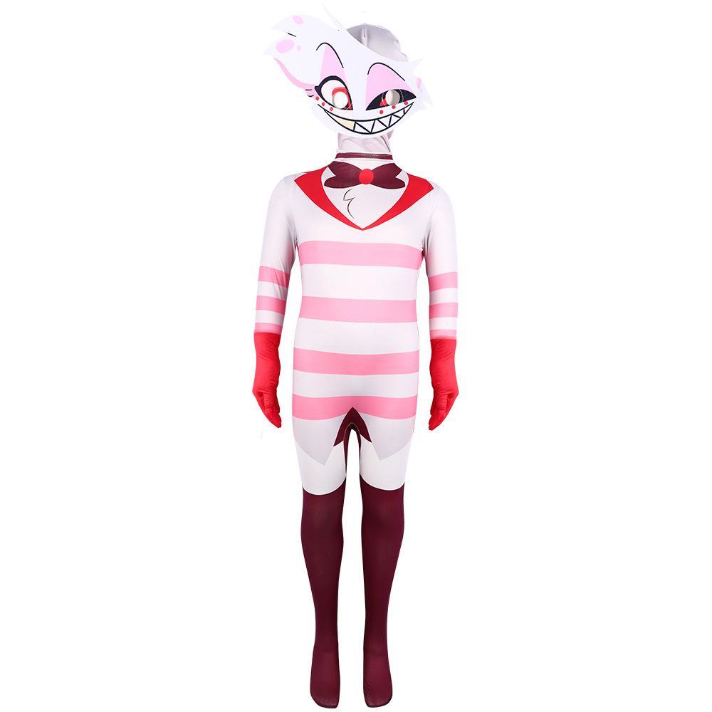 Hazbin Hotel Angel Dust AD Jumpsuit Adult Kids Cosplay Costume Carnival - Pajamasbuy