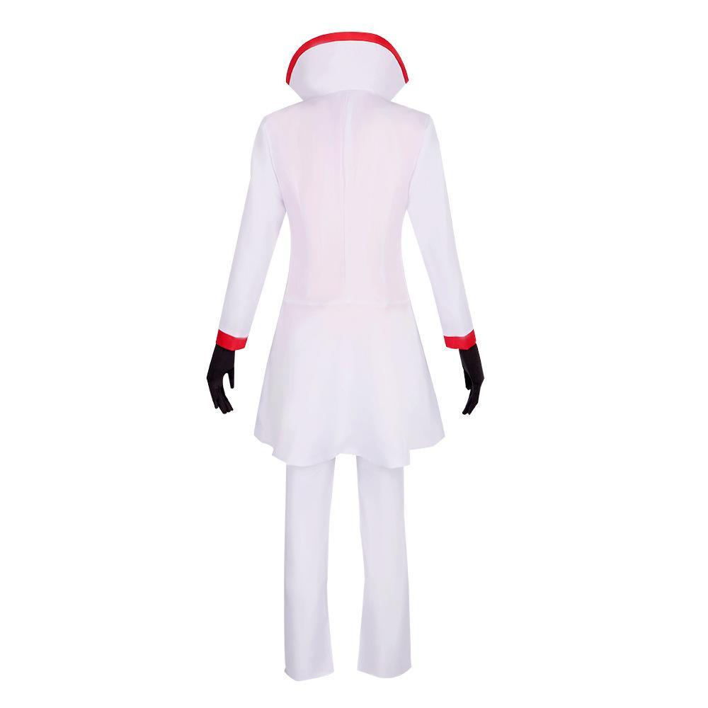 Hazbin Hotel Lucifer Morningstar White Suit Adult Cosplay Costume Carnival - Pajamasbuy