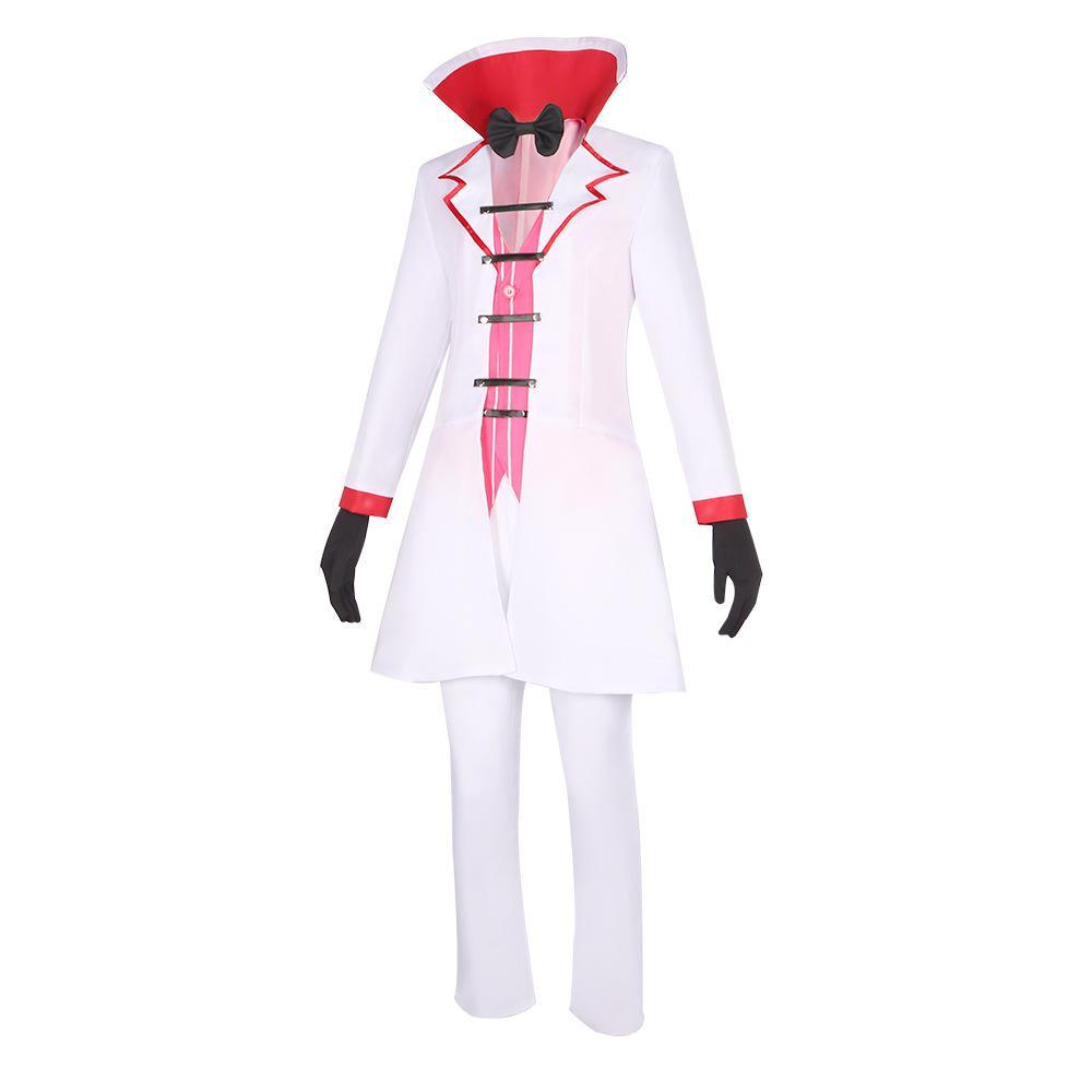 Hazbin Hotel Lucifer Morningstar White Suit Adult Cosplay Costume Carnival - Pajamasbuy