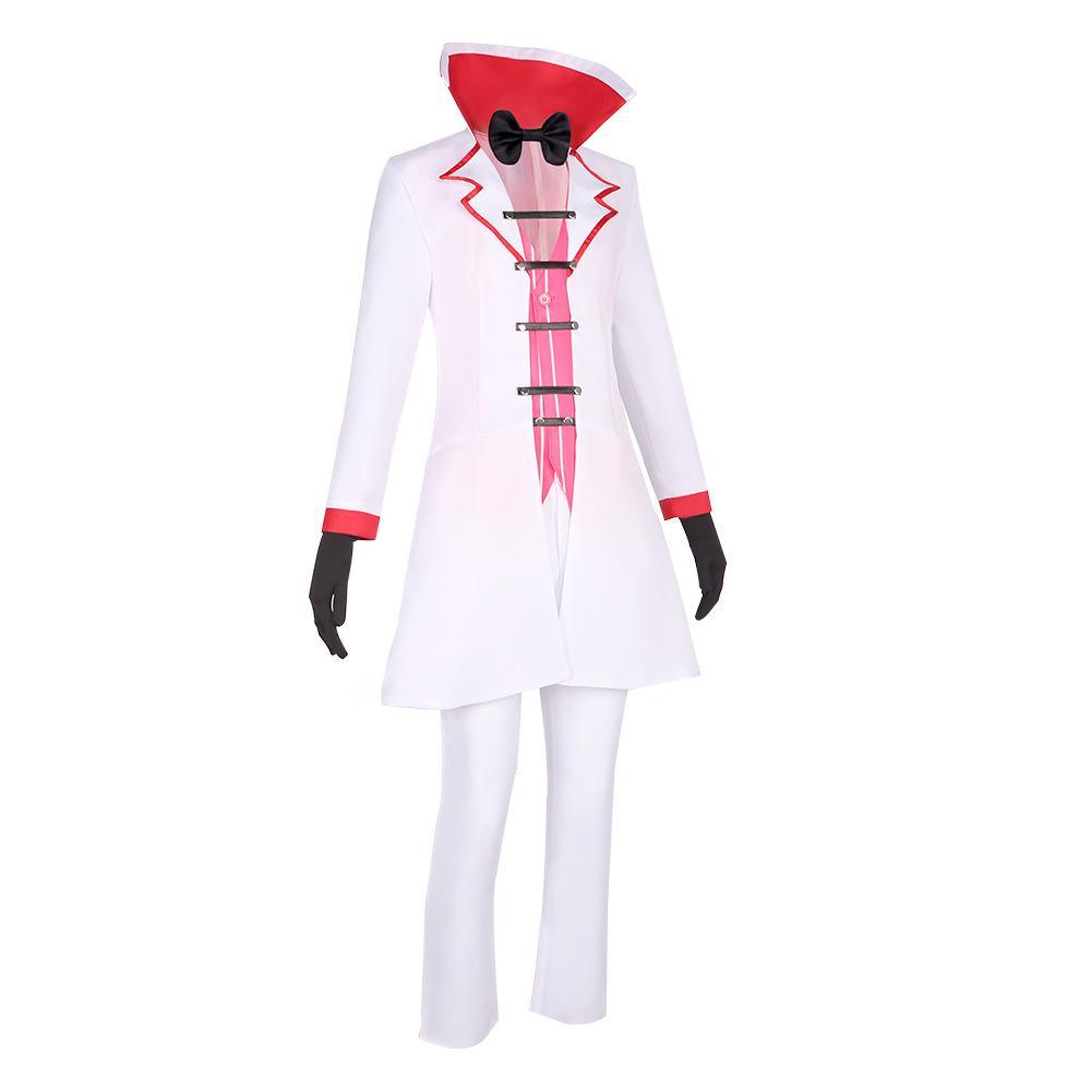 Hazbin Hotel Lucifer Morningstar White Suit Adult Cosplay Costume Carnival - Pajamasbuy