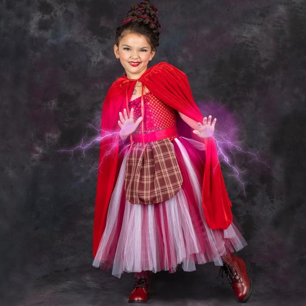 BuyHocus Pocus Sanderson Winifred Sarah Mary Costume sisters Tutu Dress for kids Girl Halloween Party Gift Now Cheaper With 3 - 5 Days Ship - PajamasBuy