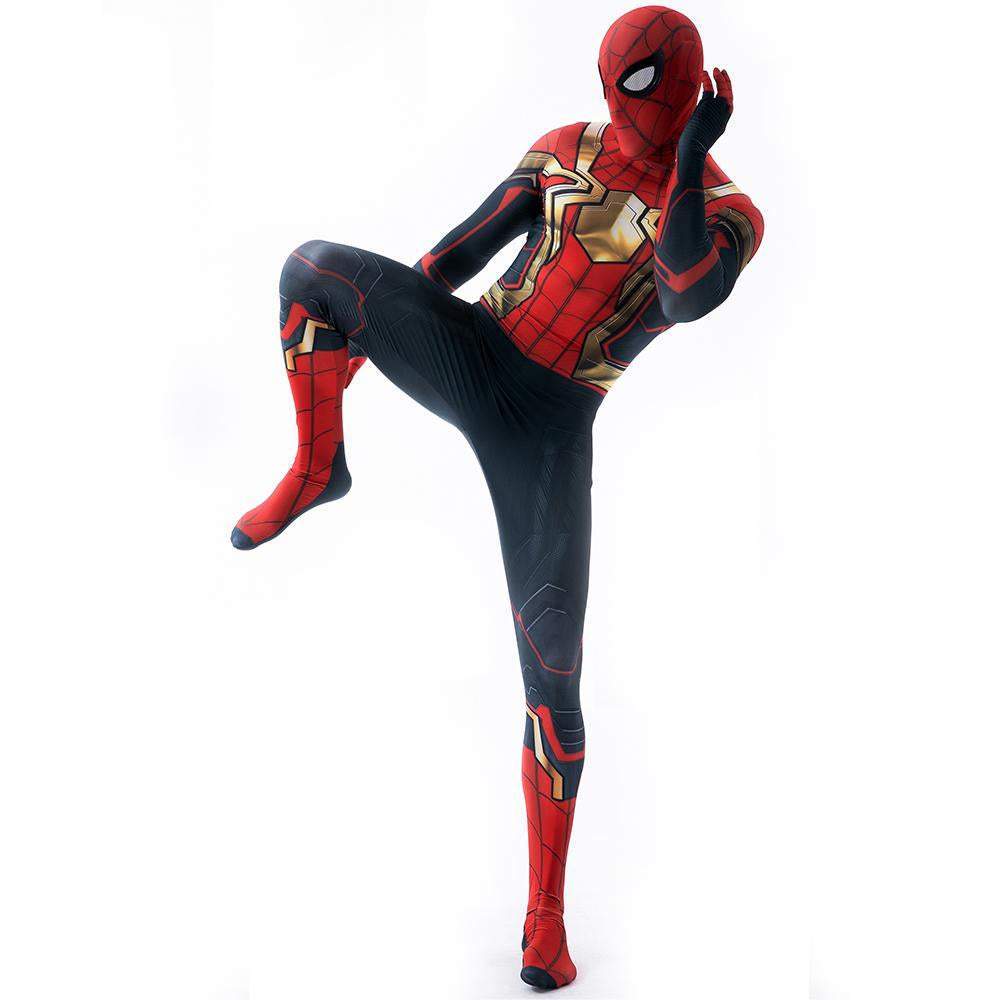 BuyIron Spider - Man No Way Home Peter Benjamin Parker Costume Cosplay Jumpsuit Halloween Now Cheaper With 3 - 5 Days Ship - PajamasBuy