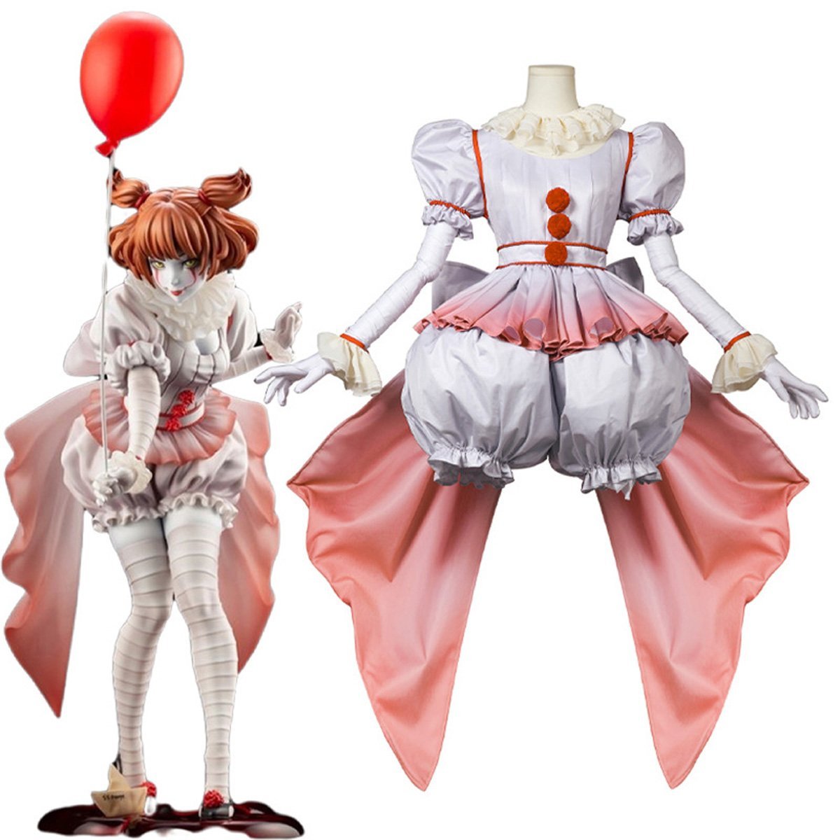 BuyIt Chapter One Pennywise Halloween Carnival Suit Cosplay Costume For Adults Now Cheaper With 3 - 5 Days Ship - PajamasBuy