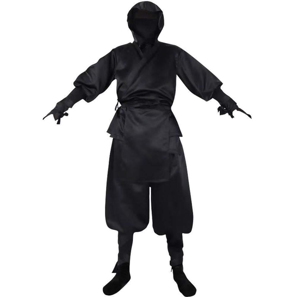 Japanese Ninja Bushido Cosplay Costume with Hood Socks Halloween Outfit Set Dress Up For Men - Pajamasbuy