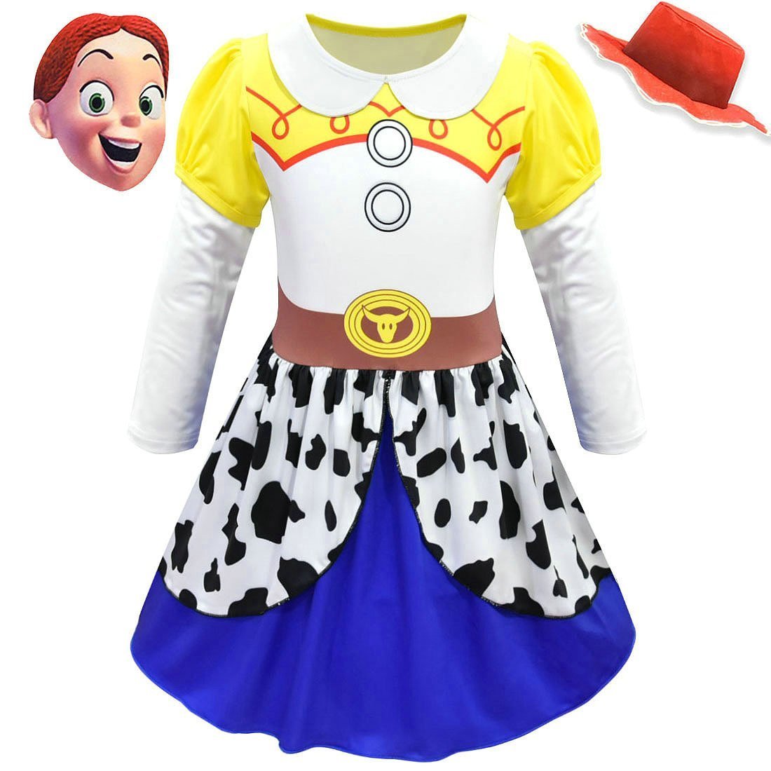 BuyJessie Toy Story 4 Costume Long Sleeve Dress for Kids Girls Now Cheaper With 3 - 5 Days Ship - PajamasBuy