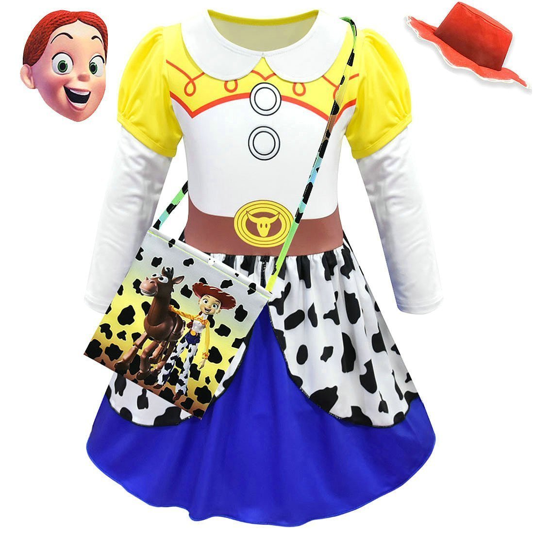 BuyJessie Toy Story 4 Costume Long Sleeve Dress for Kids Girls Now Cheaper With 3 - 5 Days Ship - PajamasBuy