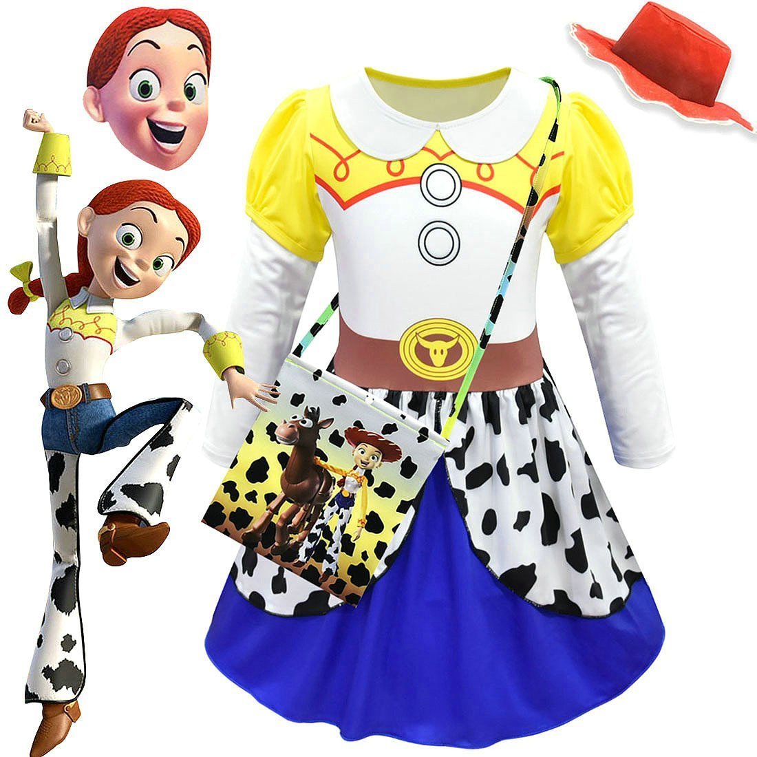 BuyJessie Toy Story 4 Costume Long Sleeve Dress for Kids Girls Now Cheaper With 3 - 5 Days Ship - PajamasBuy