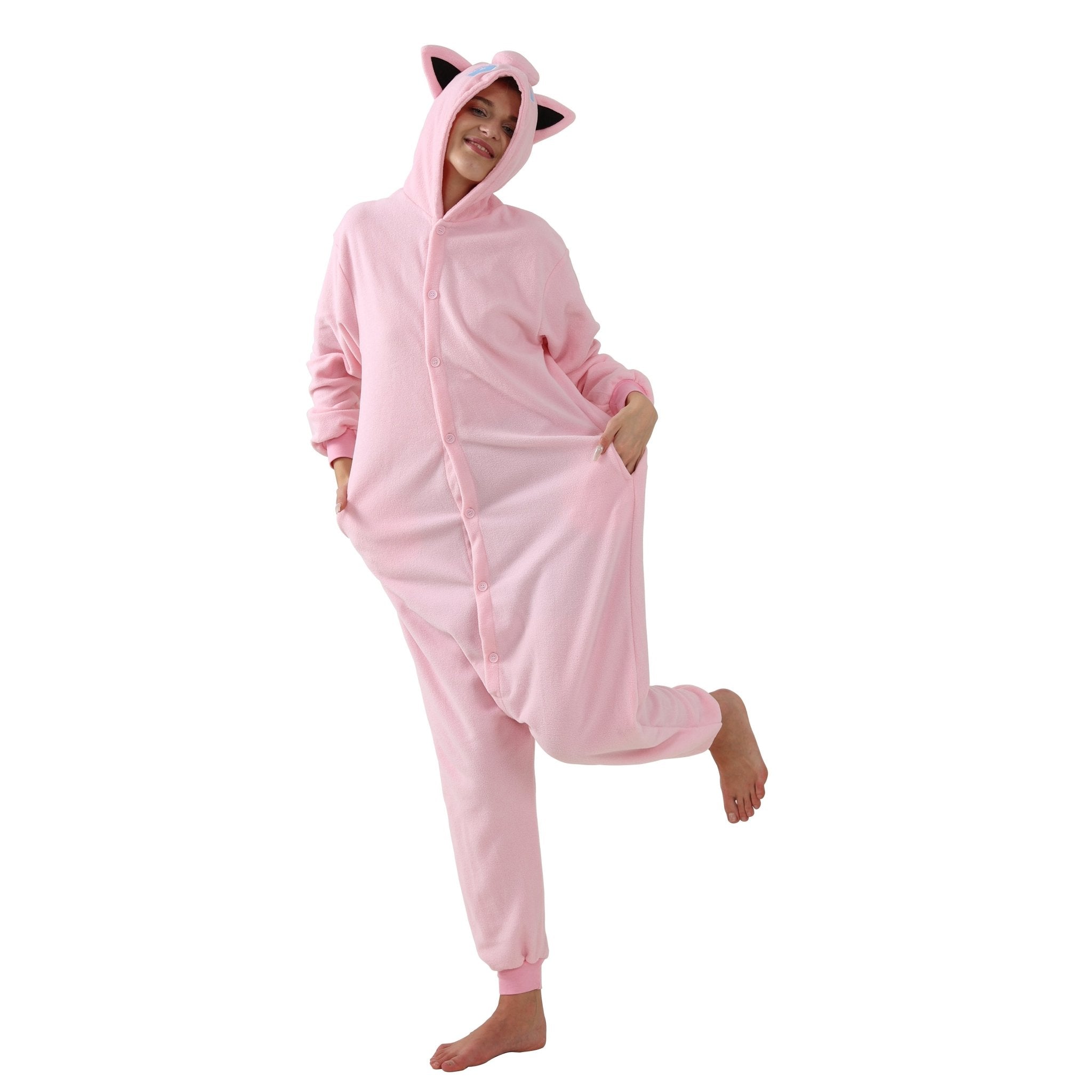 BuyJigglypuff Kigurumi Onesies Anime Pokemon Pajamas Pyjamas Halloween Costume Now Cheaper With 3 - 5 Days Ship - PajamasBuy