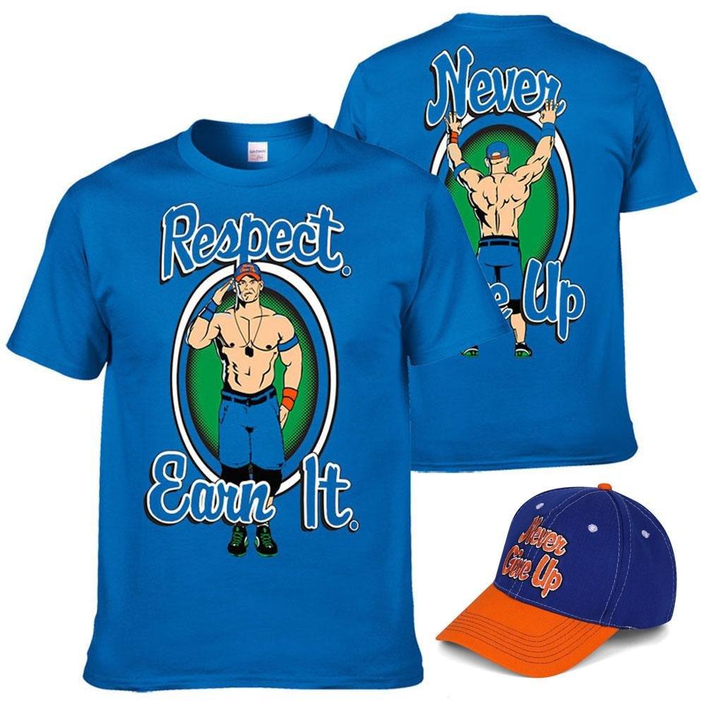 John Cena Costume Set With T-shirt Hat for Adult Kids Boys - Pajamasbuy