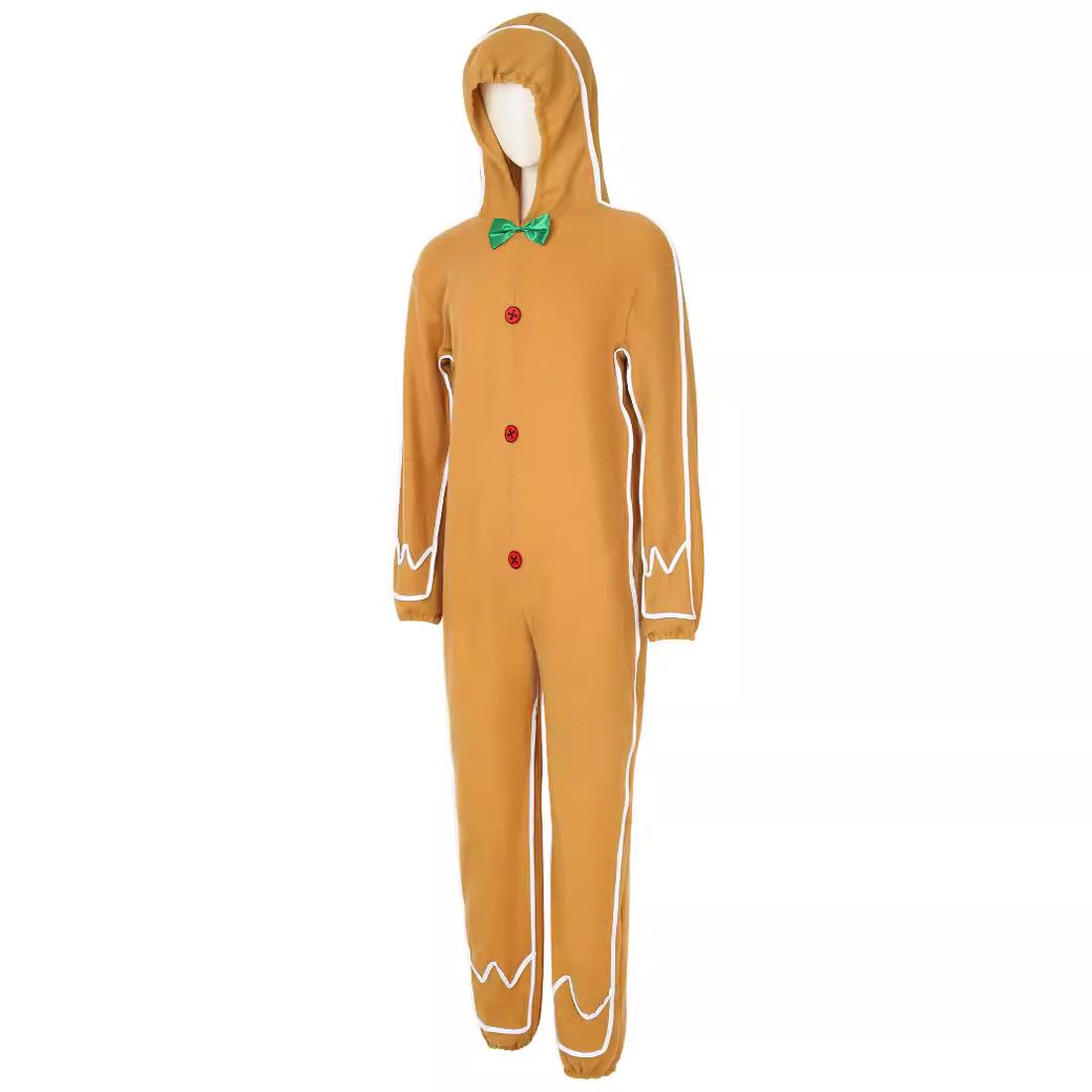 Adult Gingerbread Man Christmas Costume Funny Pajamas-Pajamasbuy