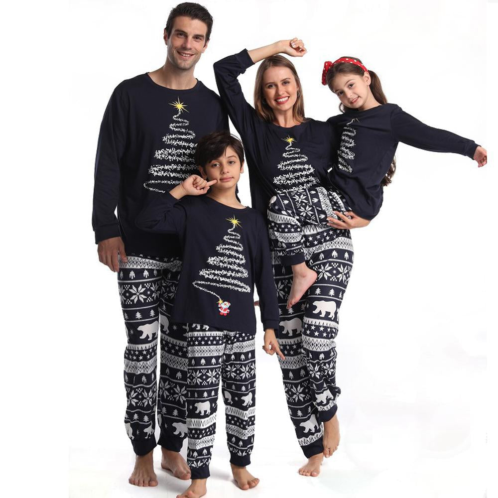 Holiday Home Happy Christmas Family Couples Matching Pajamas Party Sets