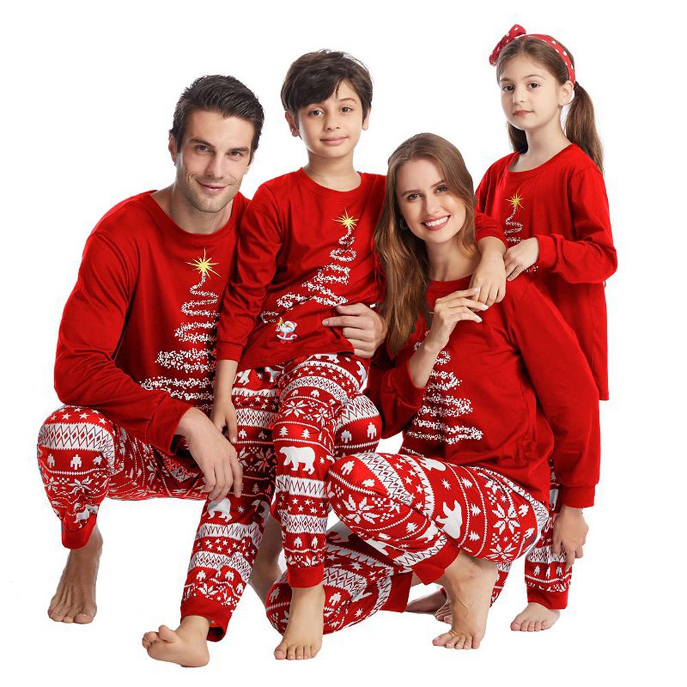 Holiday Home Happy Christmas Family Couples Matching Pajamas Party Sets