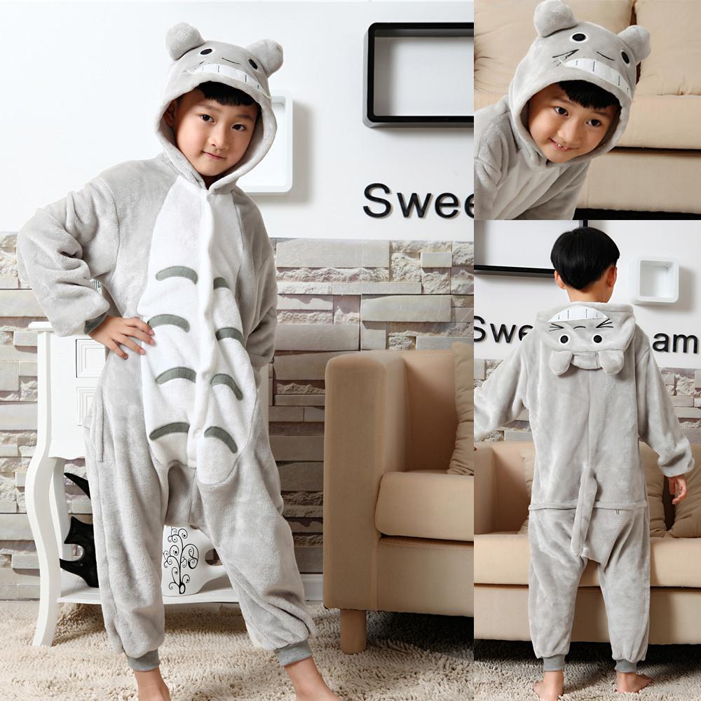 BuyKid Grey Totoro Kids Onesies Pajamas Winter Kigurumi Costume Now Cheaper With 3 - 5 Days Ship - PajamasBuy