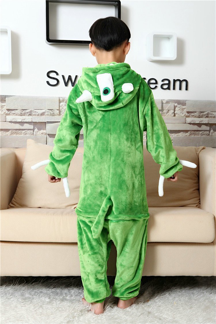 BuyKid Monster Inc Mike Wazowski Kigurumi Pajamas costume Onesie Now Cheaper With 3 - 5 Days Ship - PajamasBuy