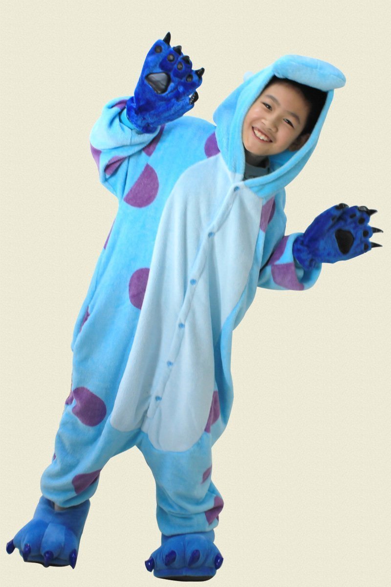 BuyKid Sully Monster Inc Onesie Animal Pajamas Kigurumi Costume Now Cheaper With 3 - 5 Days Ship - PajamasBuy